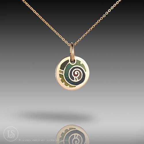 Spiral Pendant, Bronze