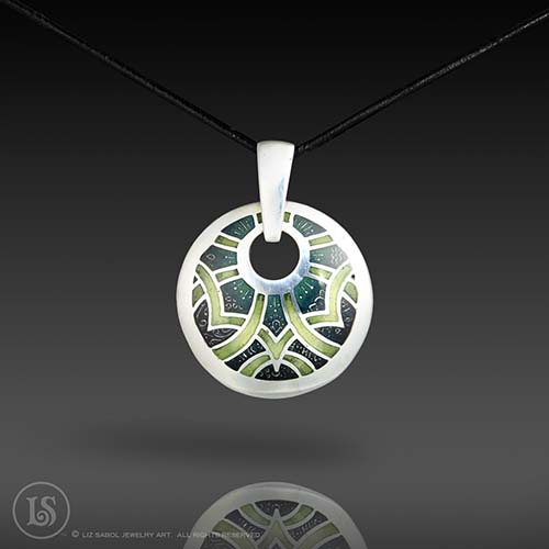 Dreamweaver Small Pendant, 960 Sterling Silver